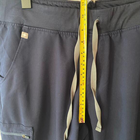 FIGS Navy Blue Zamora Jogger Scrub Pants Uniform Nurse Dr Women size Large Tall - Picture 7 of 8